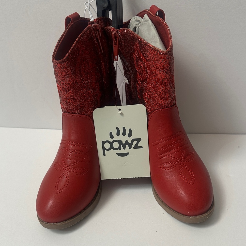 PAWZ Kids Sparkly Red Boots